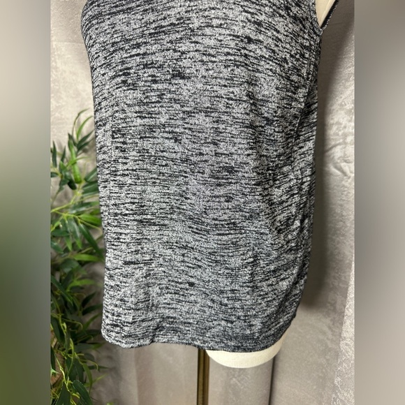 Rag & Bone Women’s Knit Spacedye Mock-Neck Muscle Tee Gray Sz S - Picture 5 of 10